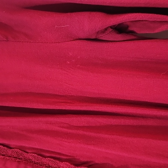 P2P 18" Xhilaration Burgundy Long Sleeve Dress - Picture 4 of 5